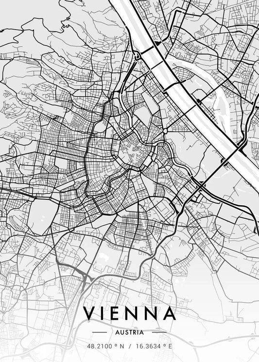 Stampa su tela da intelaiare — Mappe Urbane