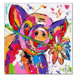 Stampa su tela da intelaiare — Mucca Pop Art