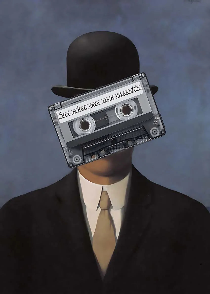 Stampa su tela da intelaiare — Homage to Magritte