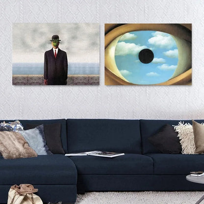 Stampa su tela da intelaiare — Homage to Magritte