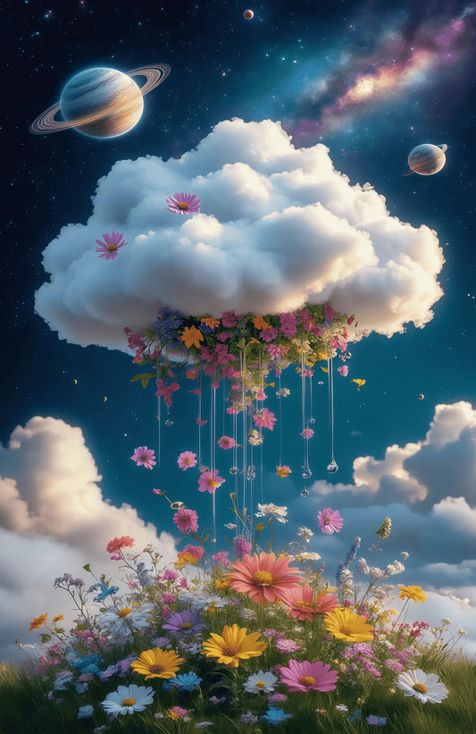 Stampa su tela da intelaiare — Fiori Colorati