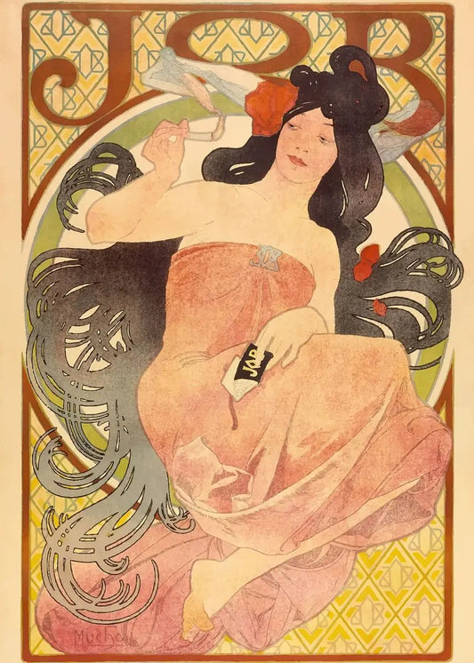 Stampa su tela da intelaiare — Homage to Mucha