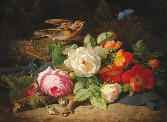 Stampa su tela da intelaiare — Natura Morta Floreale