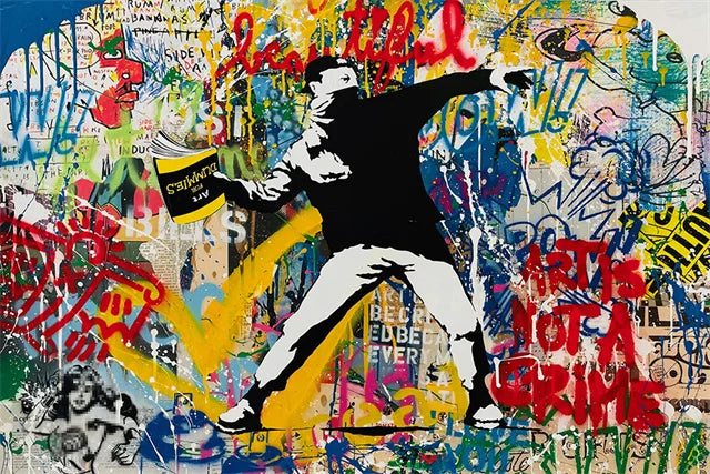 Stampa su tela da intelaiare — Homage to Banksy
