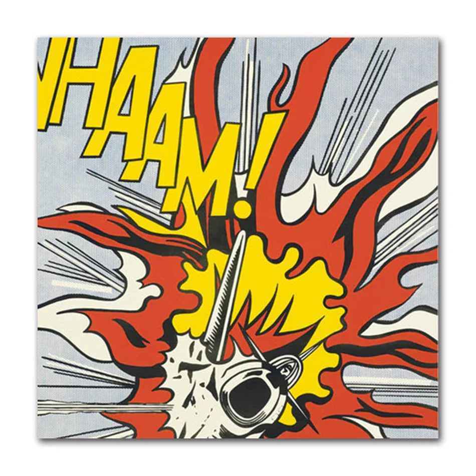 Stampa su tela da intelaiare — Homage to Lichtenstein