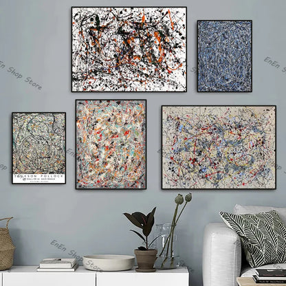 Stampa su tela da intelaiare — Homage to Pollock