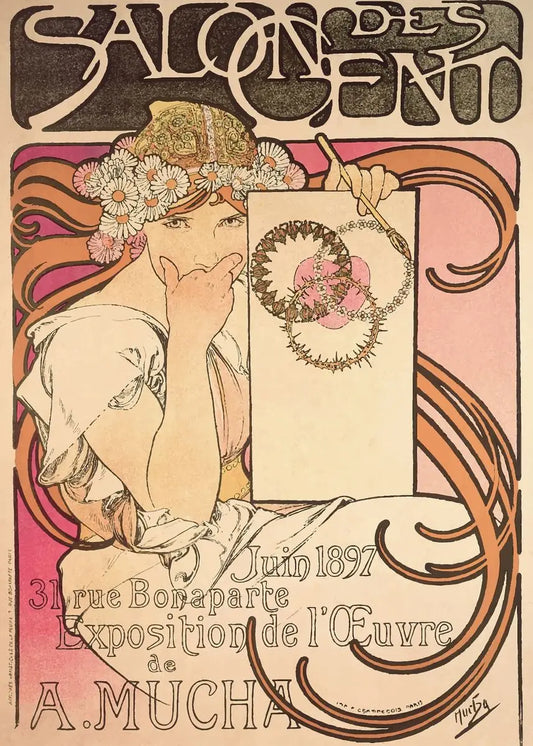 Stampa su tela da intelaiare — Homage to Mucha