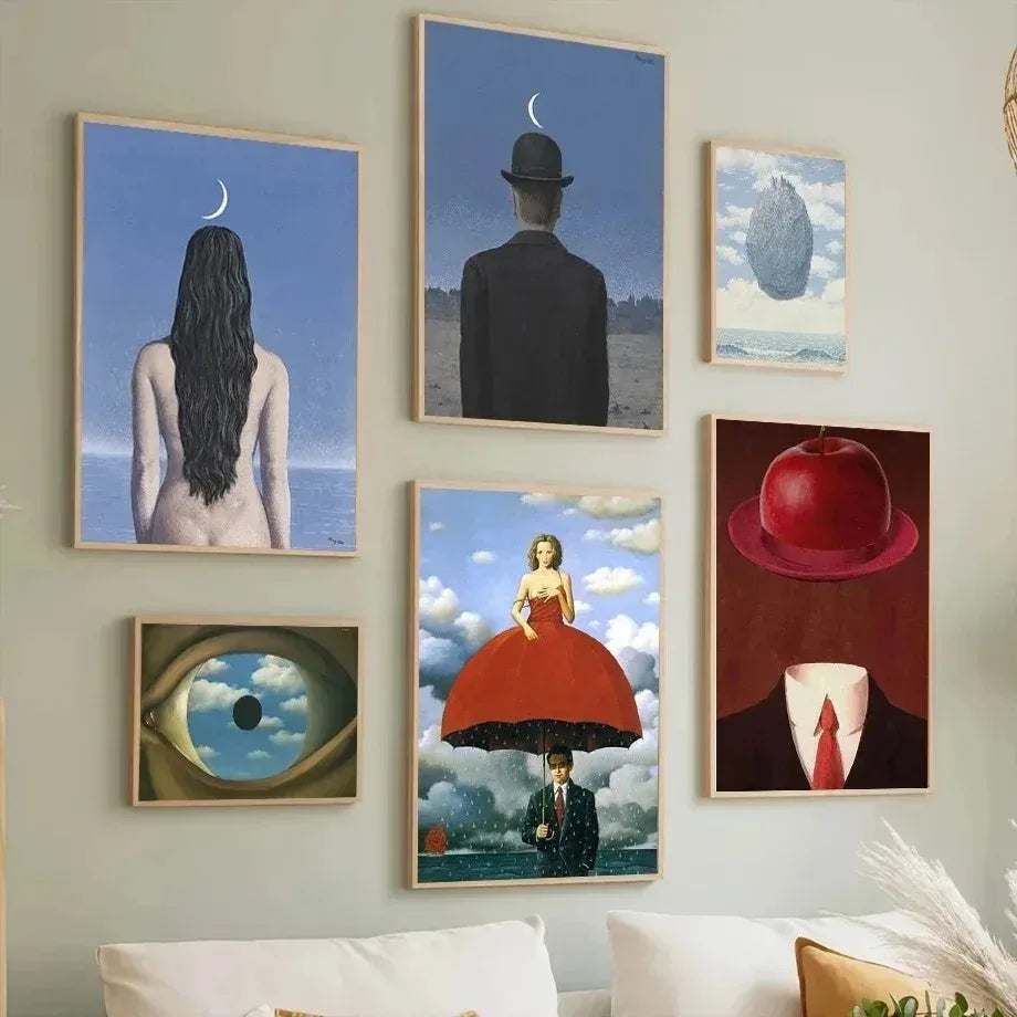 Stampa su tela da intelaiare — Homage to Magritte