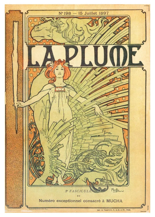 Stampa su tela da intelaiare — Homage to Mucha