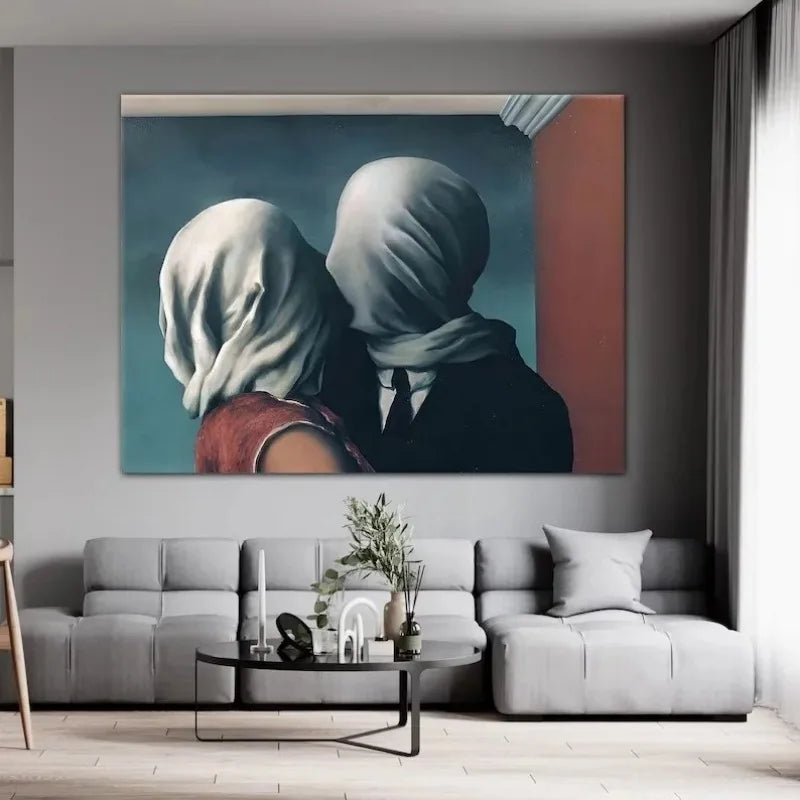 Stampa su tela da intelaiare — Homage to Magritte