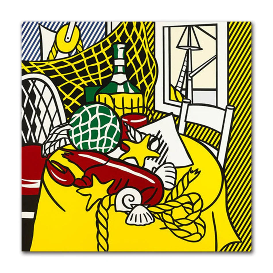 Stampa su tela da intelaiare — Homage to Lichtenstein
