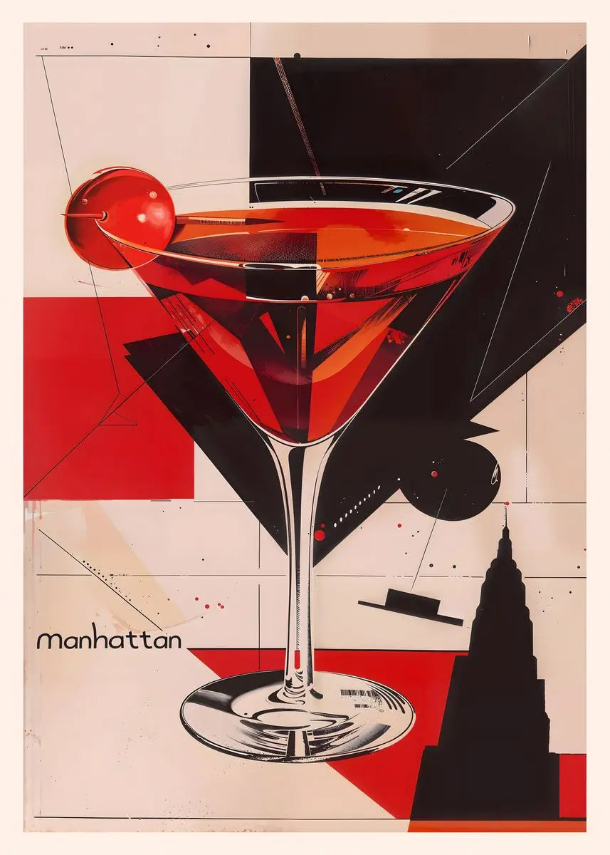 Stampa su tela da intelaiare — Cocktail Negroni