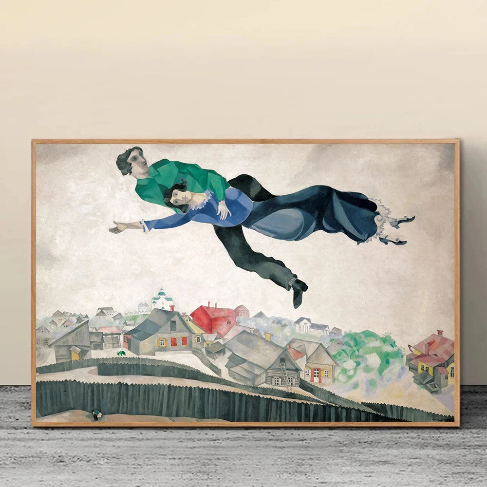 Stampa su tela da intelaiare — Homage to Chagall