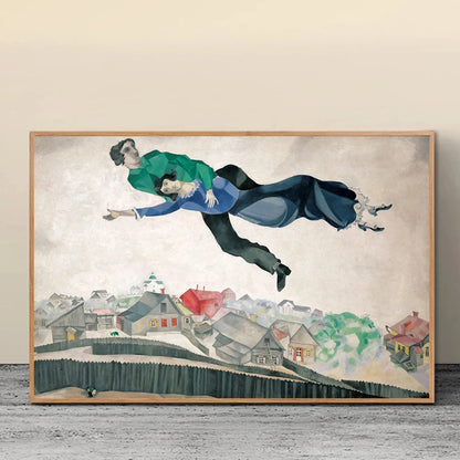 Stampa su tela da intelaiare — Homage to Chagall