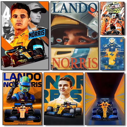Stampa su tela da intelaiare — Homage to Lando Norris