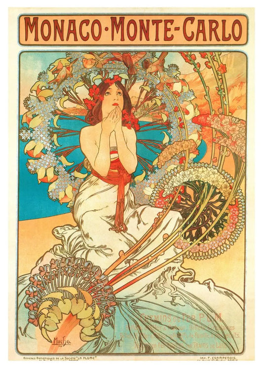 Stampa su tela da intelaiare — Homage to Mucha