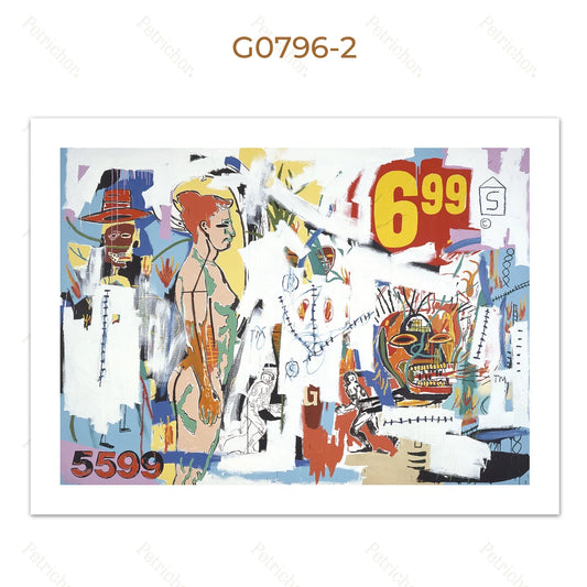 Stampa su tela da intelaiare — Homage to Basquiat