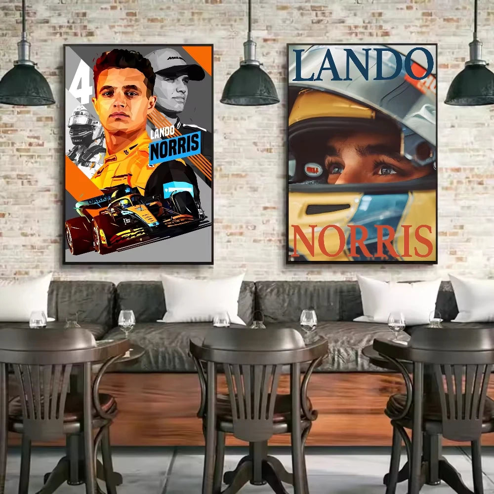 Stampa su tela da intelaiare — Homage to Lando Norris