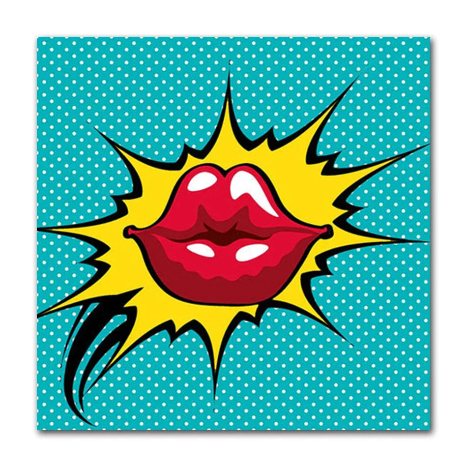 Stampa su tela da intelaiare — Homage to Lichtenstein