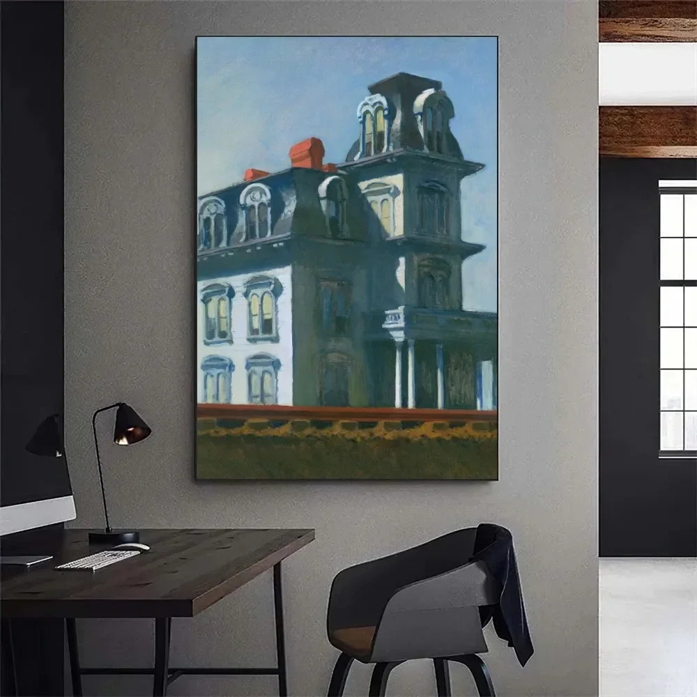 Stampa su tela da intelaiare — Homage to Hopper