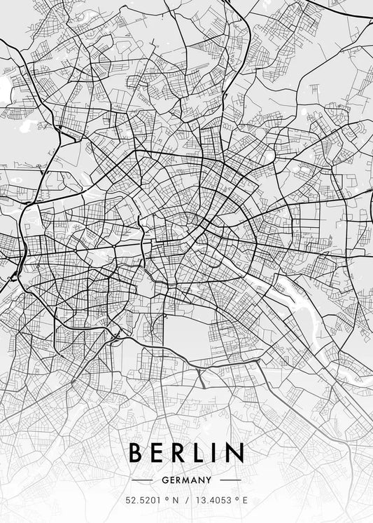 Stampa su tela da intelaiare — Mappe Urbane