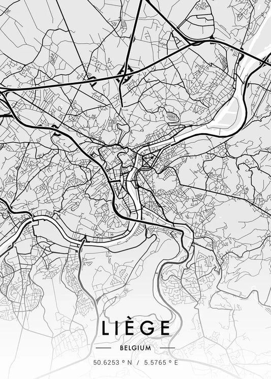 Stampa su tela da intelaiare — Mappe Urbane