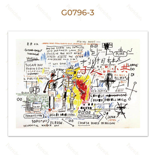 Stampa su tela da intelaiare — Homage to Basquiat