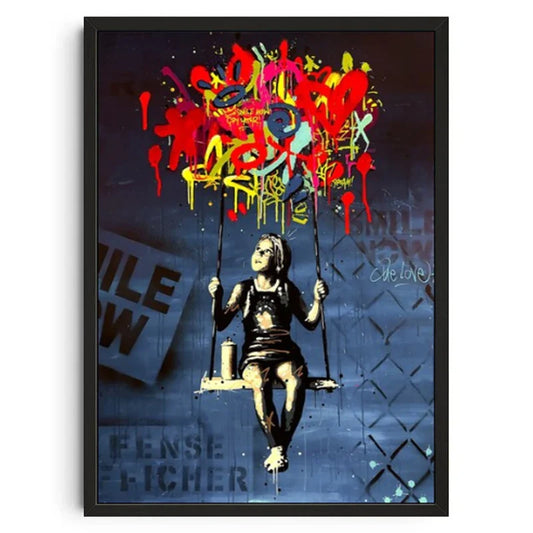 Stampa su tela da intelaiare — Homage to Banksy