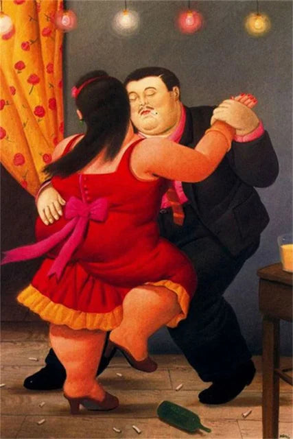 Stampa su tela da intelaiare — Homage to Botero