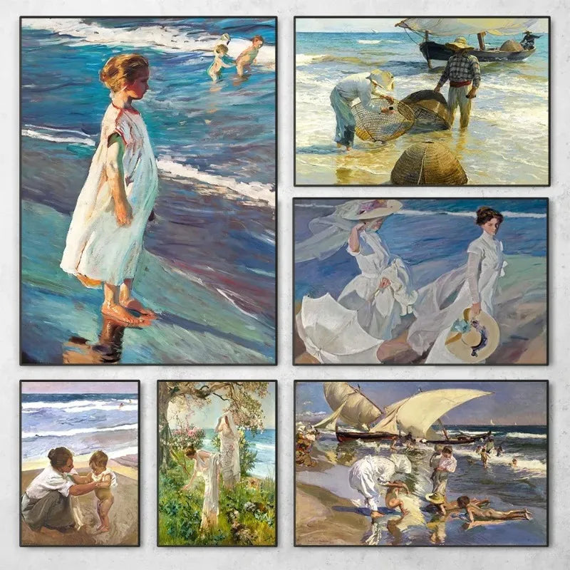 Stampa su tela da intelaiare — Sorolla Nuotatori
