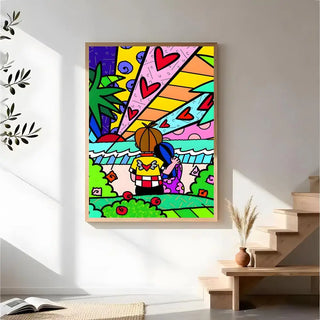 Stampa su tela da intelaiare — Homage to Britto