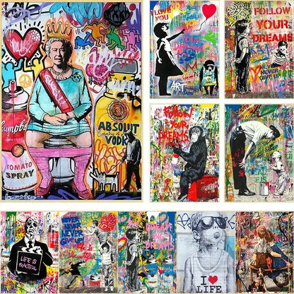 Stampa su tela da intelaiare — Homage to Banksy