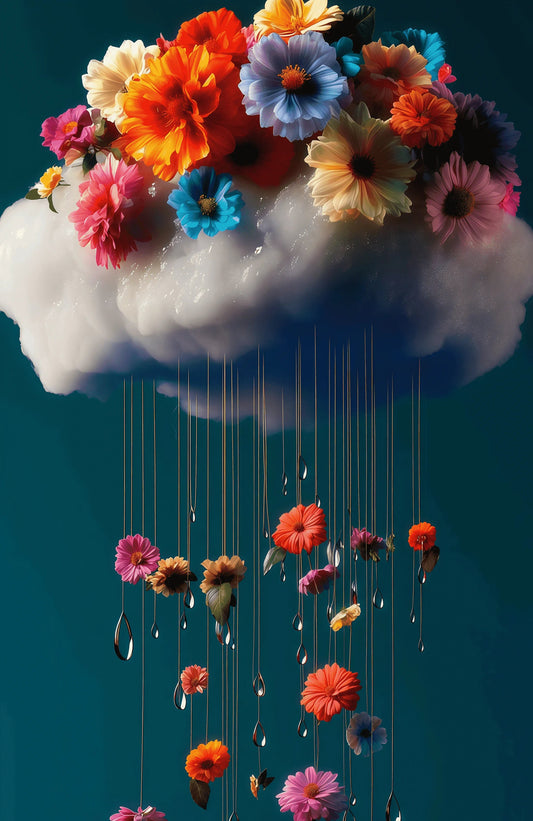 Stampa su tela da intelaiare — Fiori Colorati