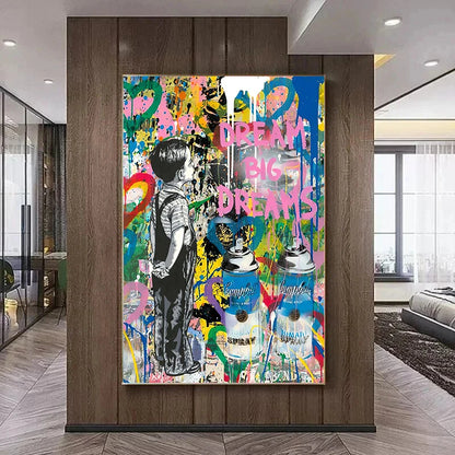 Stampa su tela da intelaiare — Homage to Banksy