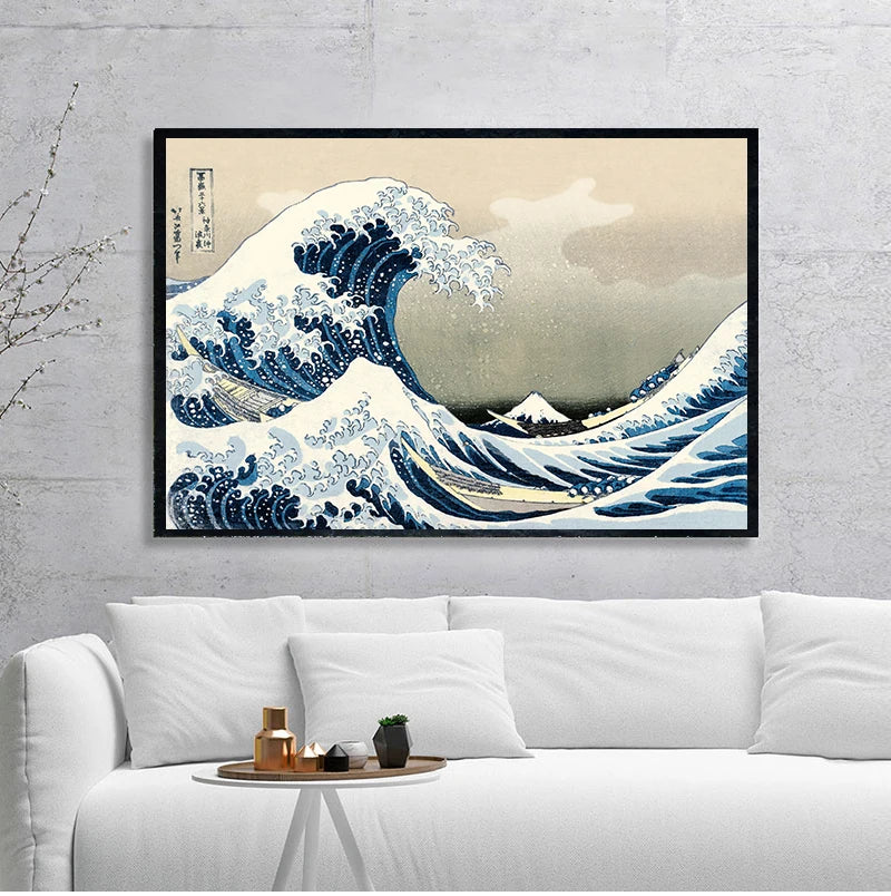 Stampa su tela da intelaiare — Homage to Hokusai