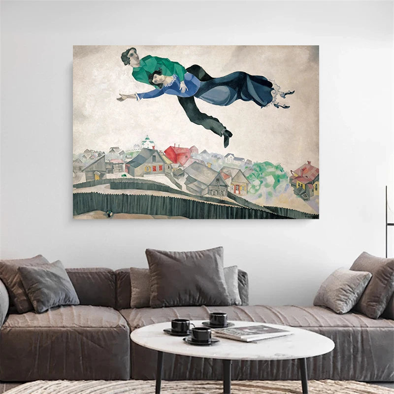 Stampa su tela da intelaiare — Homage to Chagall