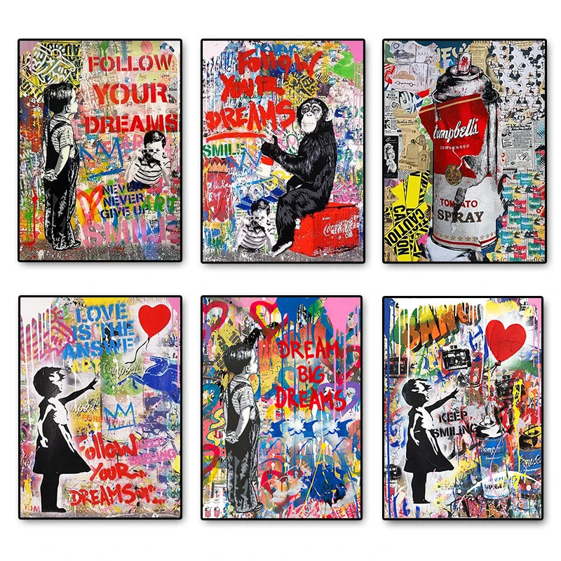 Stampa su tela da intelaiare — Homage to Banksy