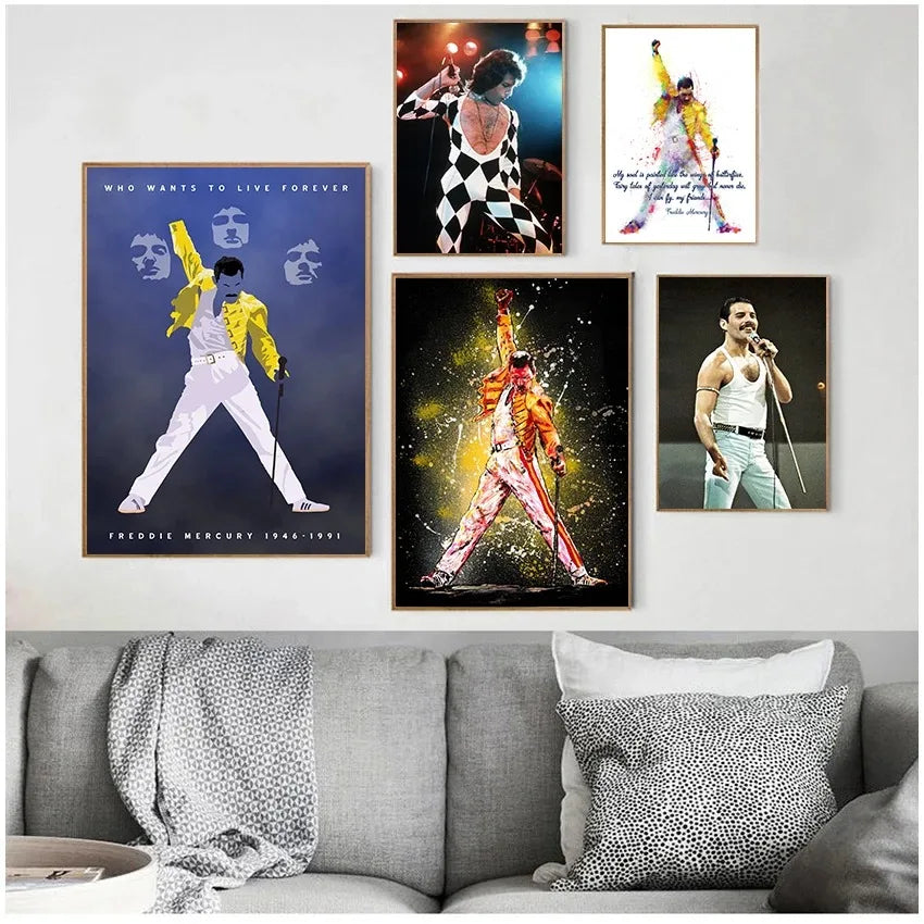 Stampa su tela da intelaiare — Homage to Freddie Mercury