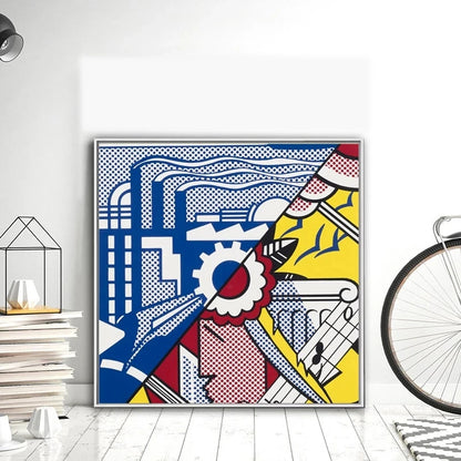 Stampa su tela da intelaiare — Homage to Lichtenstein