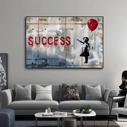 Stampa su tela da intelaiare — Homage to Banksy