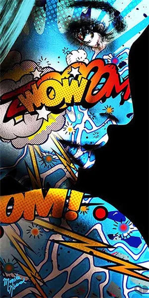 Stampa su tela da intelaiare — Donna Pop Art