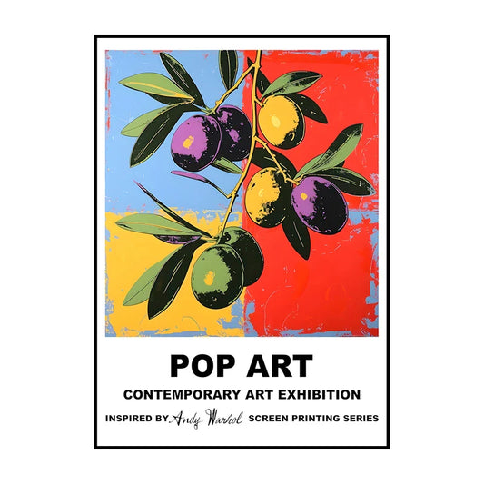 Stampa su tela da intelaiare — Frutta Pop Art
