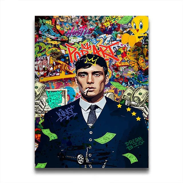 Stampa su tela da intelaiare — Gangster Anni 80