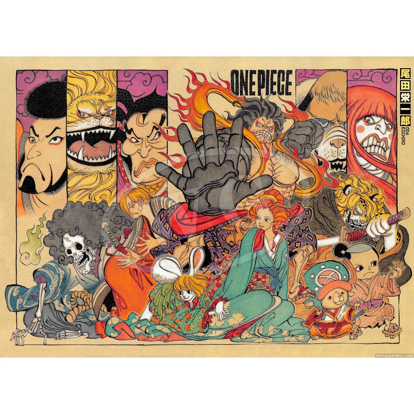 Stampa su tela da intelaiare — Homage to One Piece