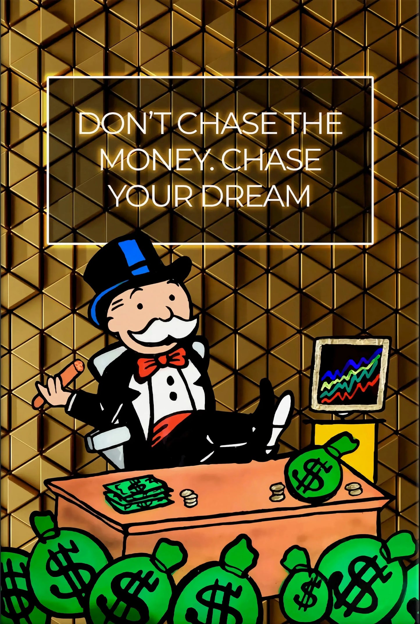 Stampa su tela da intelaiare — Homage to Alec Monopoly