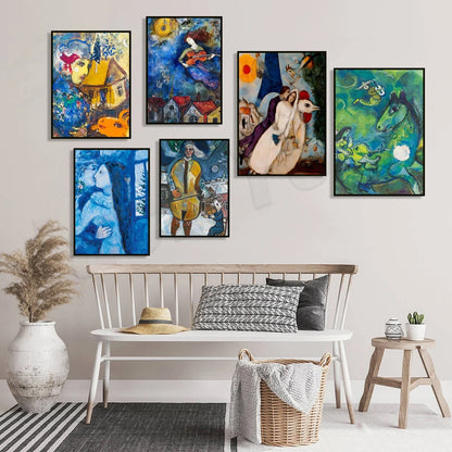 Stampa su tela da intelaiare — Homage to Chagall