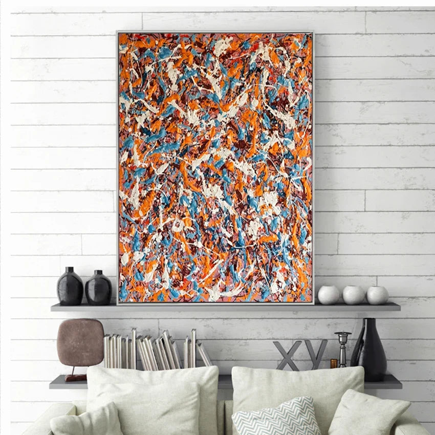 Dipinto a mano da intelaiare — Homage to Pollock