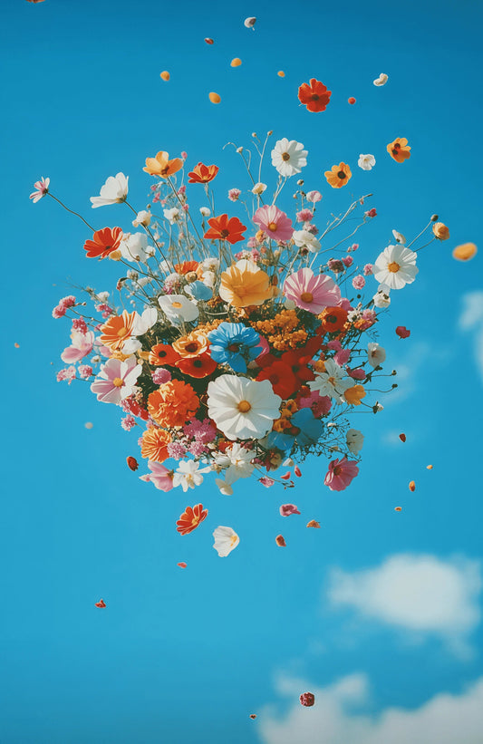 Stampa su tela da intelaiare — Fiori Colorati