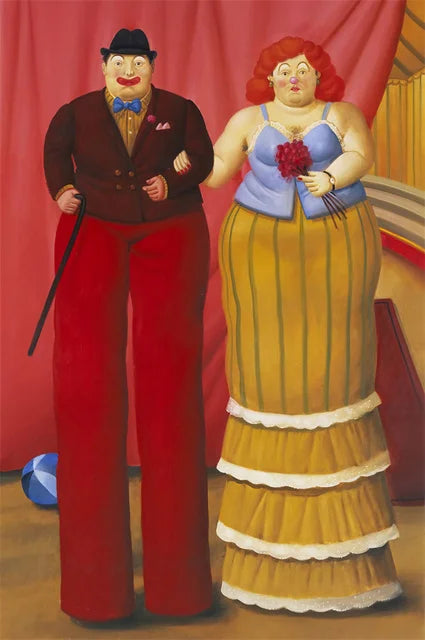 Stampa su tela da intelaiare — Homage to Botero