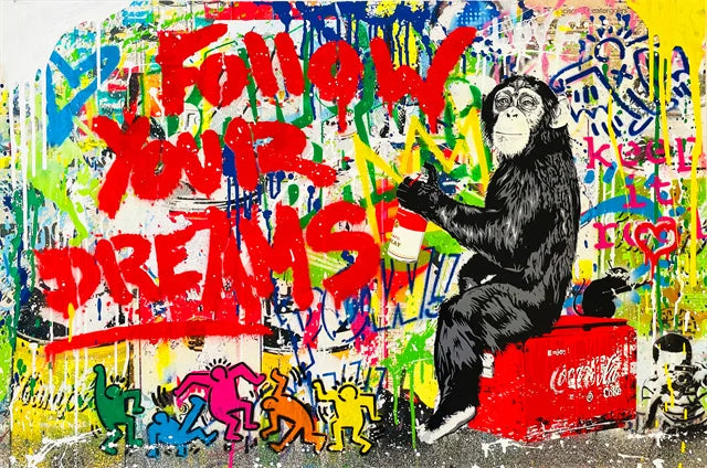 Stampa su tela da intelaiare — Homage to Banksy